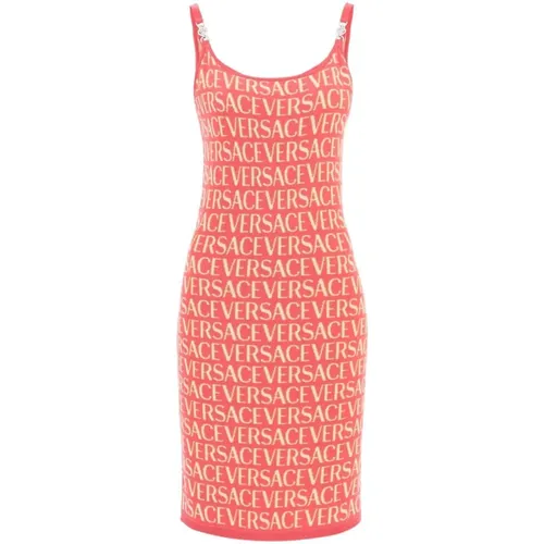 Dress Sleeveless Round Neck , female, Sizes: XS, 2XS - Versace - Modalova