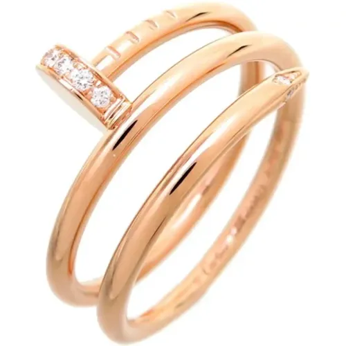 Pre-owned Jewellery, female, , Size: ONE SIZE Pre-owned Rose Gold rings - Cartier Vintage - Modalova