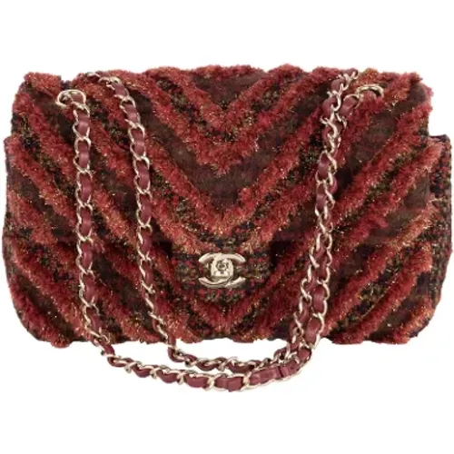 Limitierte Auflage Rote Tweed Flap Tasche - Chanel - Modalova