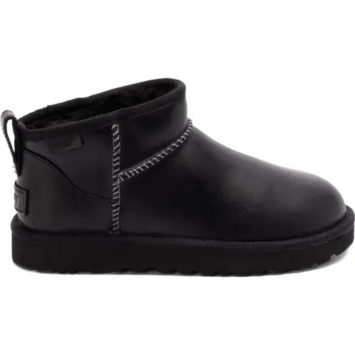 Classic Ultra Mini Leather Regenerate Boots , female, Sizes: 11 UK - Ugg - Modalova