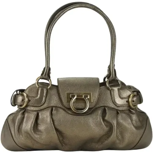 Pre-owned Shoulder Bags, female, , Size: ONE SIZE Pre-owned Leather shoulder-bags - Salvatore Ferragamo Pre-owned - Modalova