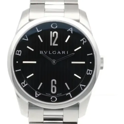 Pre-owned Watches, male, , Size: ONE SIZE Pre-owned Stainless Steel watches - Bvlgari Vintage - Modalova