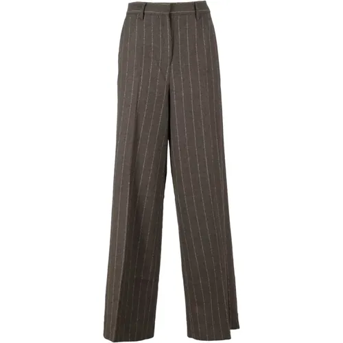 Wide Pinstripe Pants , female, Sizes: S - Remain Birger Christensen - Modalova