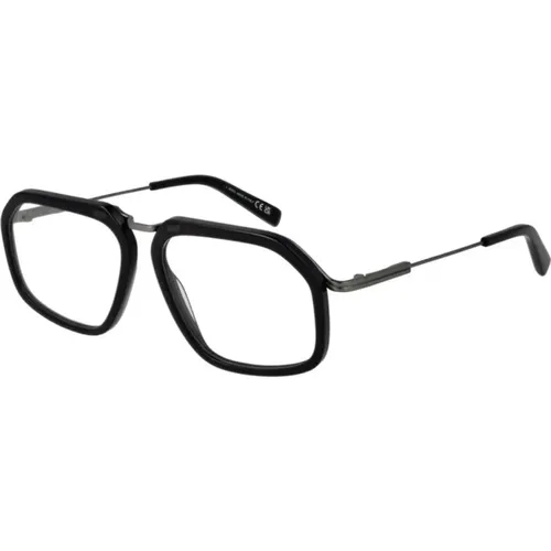 Glasses, male, , Size: ONE SIZE Modern Optical Frames Sleek Design - Zegna - Modalova