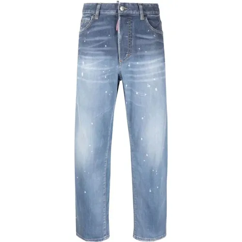 Gerades Jeans , Damen, Größe: 2XS - Dsquared2 - Modalova