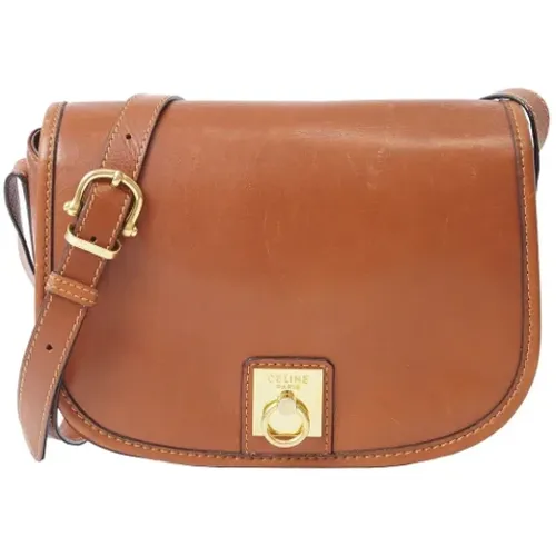 Pre-owned Cross Body Bags, female, , Size: ONE SIZE Pre-owned Leather celine-bags - Celine Vintage - Modalova