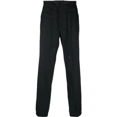 Men`s Slim-fit Pants with V-Emb Rubber Patch , male, Sizes: S - Versace Jeans Couture - Modalova
