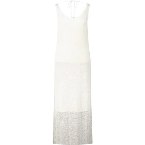 Sommer Maxi Kleid mit Binde-Detail , Damen, Größe: L - Hugo Boss - Modalova