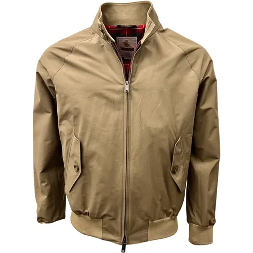 Bomber Jackets, male, , Size: L Classic Harrington Jacket in Tan - Baracuta - Modalova