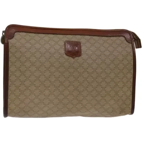 Pre-owned Clutches, female, , Size: ONE SIZE Pre-owned Canvas clutches - Celine Vintage - Modalova