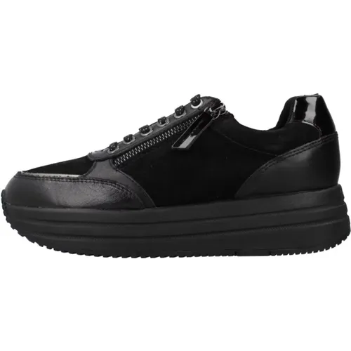 Stylische Damensneakers , Damen, Größe: 38 EU - Geox - Modalova