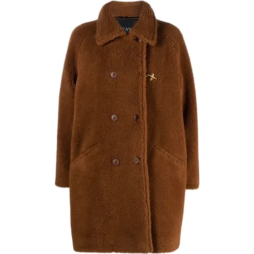 Bordeaux Jacqueline Coat , female, Sizes: S - Fay - Modalova