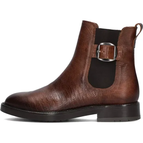 Stilvolle Cognac Chelsea Boots , Damen, Größe: 40 EU - Notre-v - Modalova