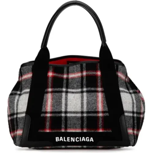 Pre-owned Tote Bags, female, , Size: ONE SIZE Pre-owned Wool totes - Balenciaga Vintage - Modalova