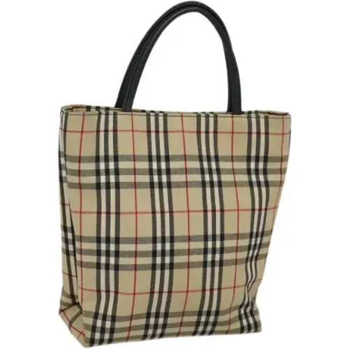 Pre-owned Tote Bags, female, , Size: ONE SIZE Pre-owned Canvas handbags - Burberry Vintage - Modalova