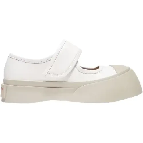 Leather sneakers , female, Sizes: 7 UK, 8 UK - Marni - Modalova