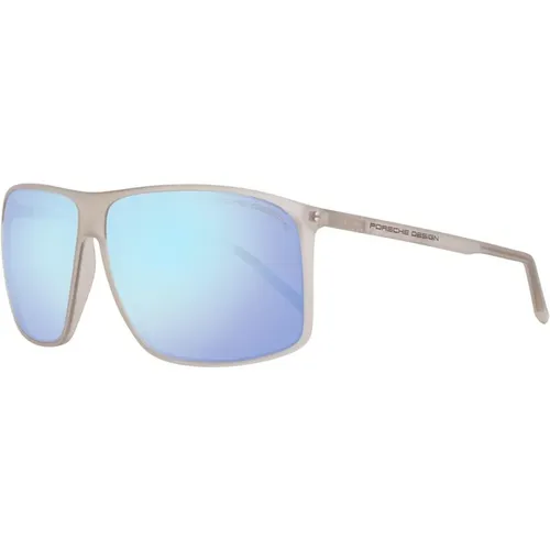 Sunglasses, male, , Size: ONE SIZE Mens Mirrored Sunglasses, Full-Rim Square Style - Porsche Design - Modalova