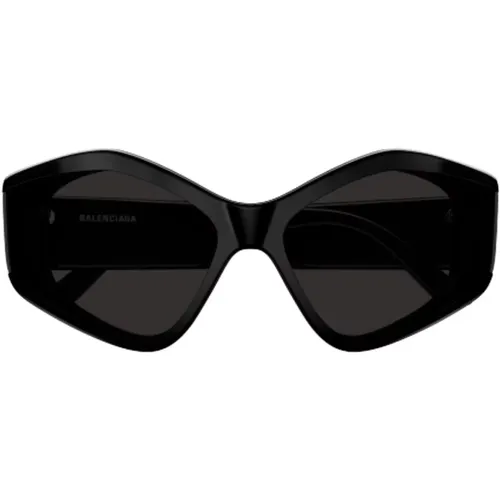 Oversized Acetate Sunglasses with Logo Print , female, Sizes: 66 MM - Balenciaga - Modalova