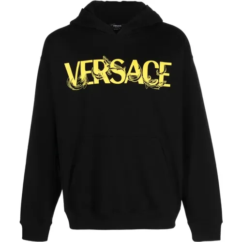 Hoodies, male, , Size: L Stylish Sweatshirt 1B000 - Versace - Modalova