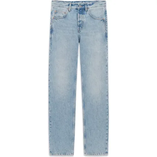 Washed-effect straight-leg jeans , female, Sizes: W27, W28 - Saint Laurent - Modalova