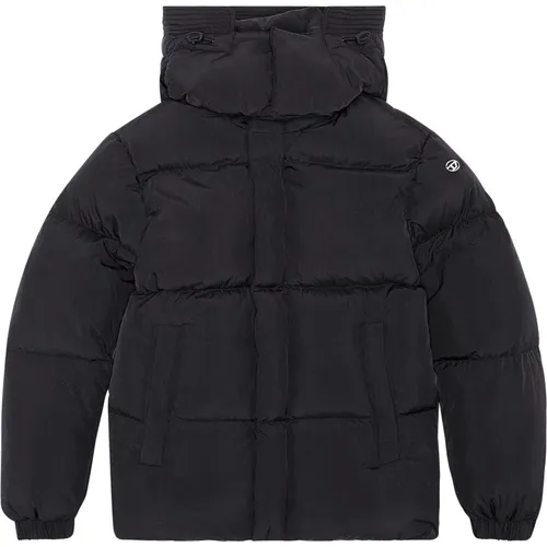 Padded Winter Jacket with Planet Print , female, Sizes: 2XL - Diesel - Modalova