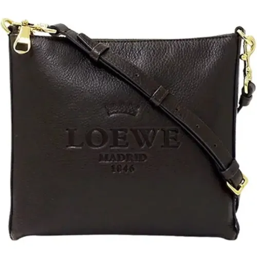 Pre-owned Cross Body Bags, female, , Size: ONE SIZE Pre-owned Leather shoulder-bags - Loewe Pre-owned - Modalova