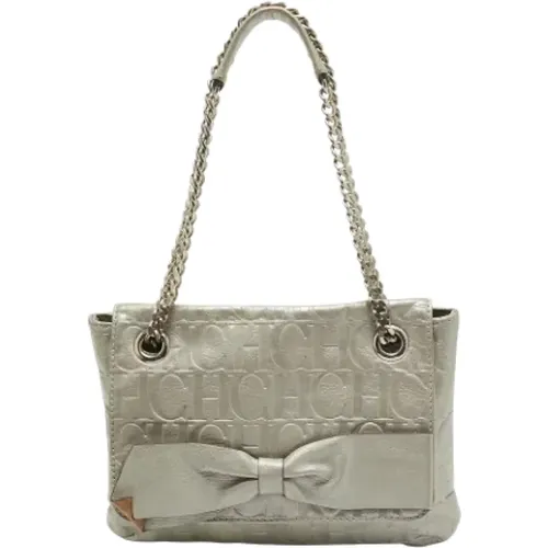 Pre-owned Leather shoulder-bags , female, Sizes: ONE SIZE - Carolina Herrera Pre-owned - Modalova