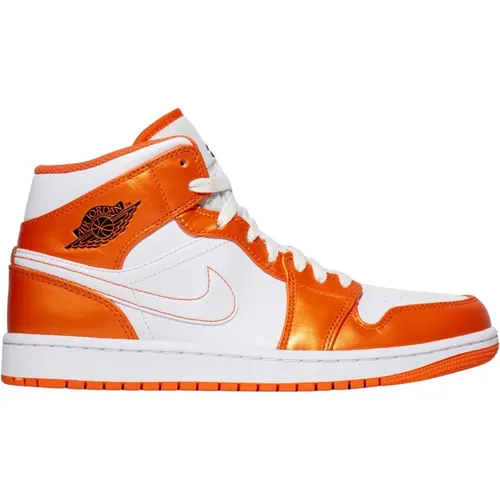 Mid Metallic Air Jordan 1 , male, Sizes: 12 UK, 8 1/2 UK, 10 UK, 8 UK, 13 1/2 UK, 15 1/2 UK, 6 1/2 UK, 10 1/2 UK, 7 UK, 9 UK, 11 UK, 13 UK, 6 UK, 11 1 - Nike - Modalova