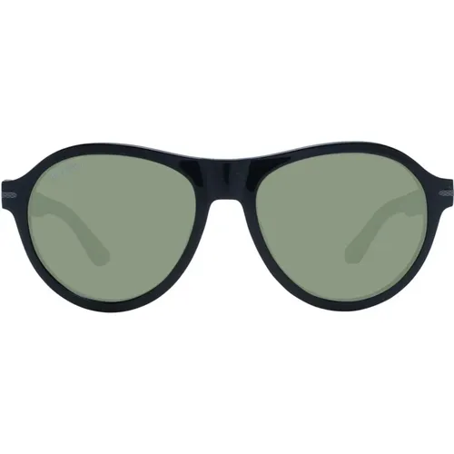 Sunglasses, male, , Size: ONE SIZE Green Round Sunglasses Acetate Frame - Serengeti - Modalova