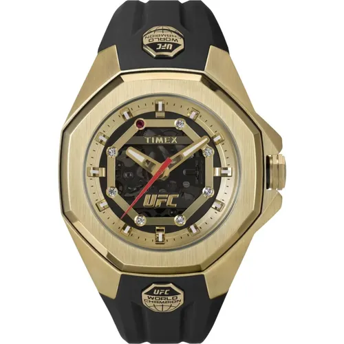 Watches, male, , Size: ONE SIZE UFC Pro World Champion Edition Watch - Timex - Modalova