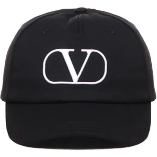 Cotton Embroidered Logo Hat , male, Sizes: 57 CM, 58 CM, 59 CM - Valentino Garavani - Modalova