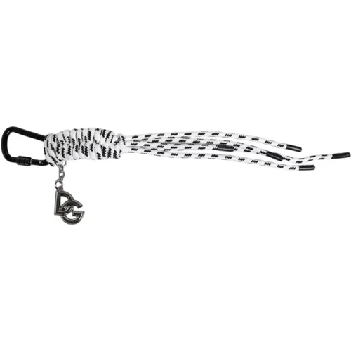 Keyrings, unisex, , Size: ONE SIZE Tape String DG Logo Keychain - Dolce & Gabbana - Modalova