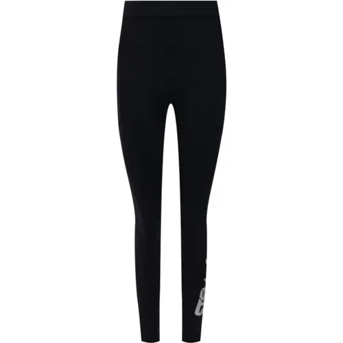 High Waist Printed Logo Sports Leggings , female, Sizes: S, 2XS - Stella Mccartney - Modalova