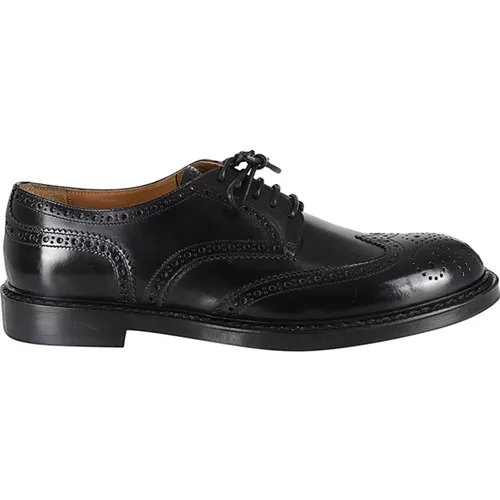 Business Shoes, male, , Size: 10 US Half Wing Horse Derby Shoe - Doucal's - Modalova