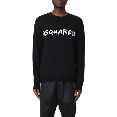 Crewneck Pullover Sweater , Herren, Größe: 2XL - Dsquared2 - Modalova