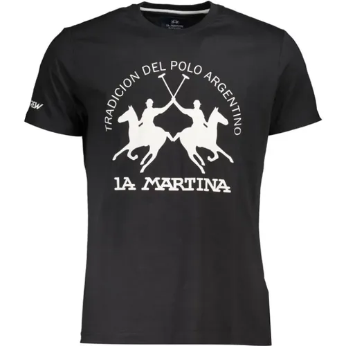 Elegant Cotton T-Shirt with Iconic Print , male, Sizes: M, 2XL, XL, L - LA MARTINA - Modalova