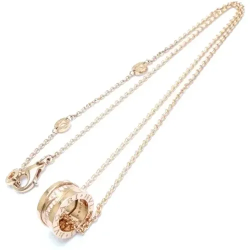 Pre-owned Jewellery, female, , Size: ONE SIZE Pre-owned Rose Gold necklaces - Bvlgari Vintage - Modalova