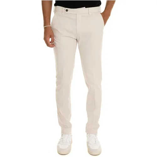 Slim-fit Trousers, male, , Size: 3XL Classic Morello chino pants - Berwich - Modalova