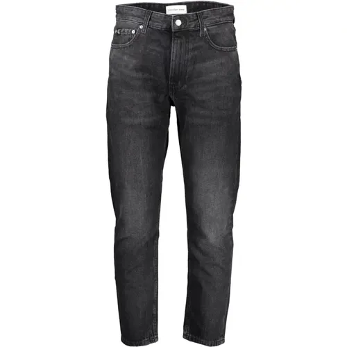 Slim-fit Jeans, female, , Size: W30 Blue Denim Jeans with 5 Pockets - Calvin Klein - Modalova