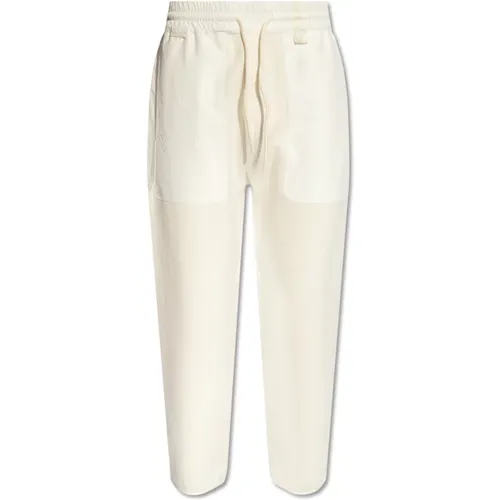 Sweatpants, male, , Size: L Panelled Sweatpants - Moncler - Modalova
