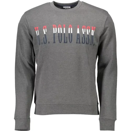 Herren Grauer Langarm-Sweatshirt - U.S. Polo Assn. - Modalova