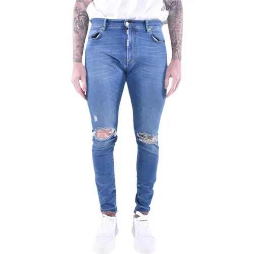 Skinny Jeans, male, , Size: W33 Shadow Destroyer Skinny Jeans - Represent - Modalova