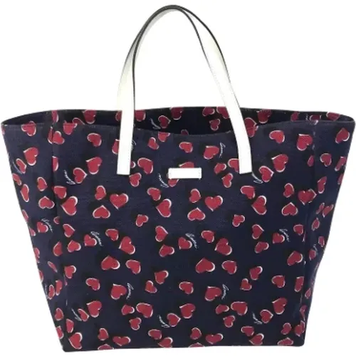 Pre-owned Tote Bags, female, , Size: ONE SIZE Pre-owned Canvas gucci-bags - Gucci Vintage - Modalova