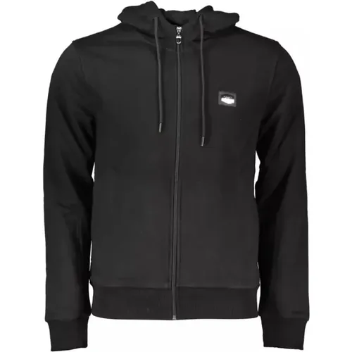 Hooded Zip-Up Sweatshirt with Elegant Details , male, Sizes: XL - Cavalli Class - Modalova