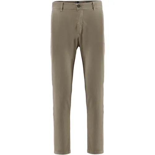 Chinos, male, , Size: W33 Stretch Cotton Piqué Chino Pants - BomBoogie - Modalova