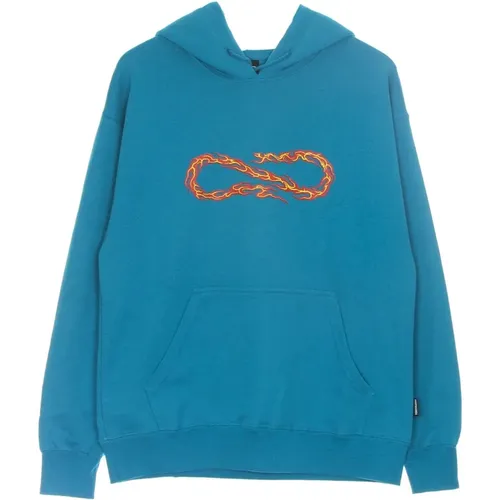 Hoodies, male, , Size: L Flame Logo Hoodie Turquoise - Propaganda - Modalova