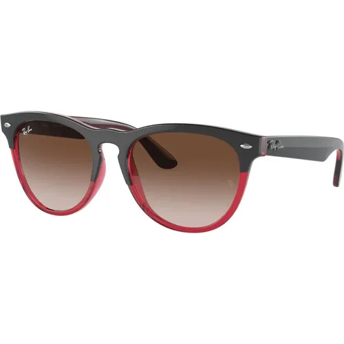 Graue Tra Sonnenbrille für Frauen,IRIS RB 4471 Sonnenbrille,Stilvolle Sungles in Transparent /Light Violet - Ray-Ban - Modalova