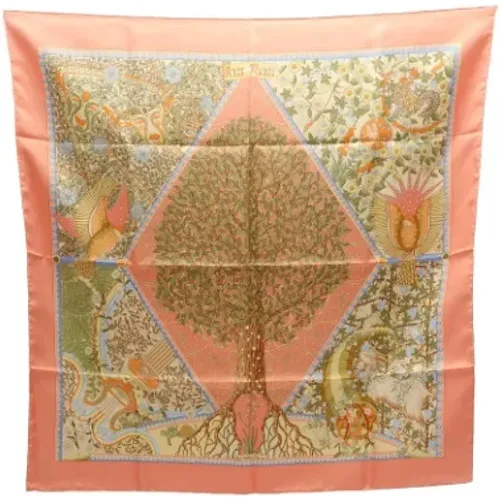 Pre-owned Scarves, female, , Size: ONE SIZE Pre-owned Silk scarves - Hermès Vintage - Modalova