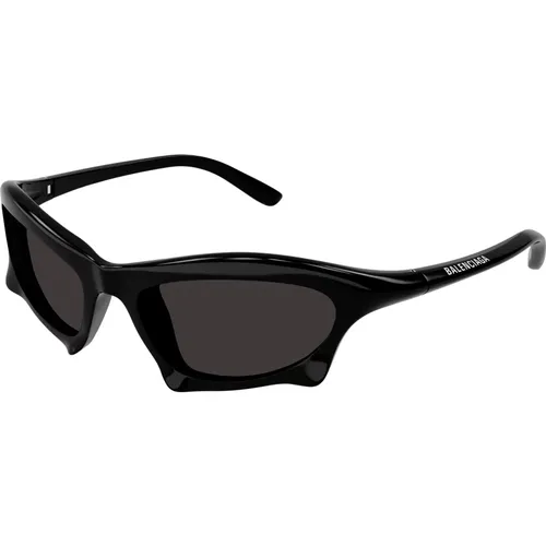 Schwarze/Graue Sonnenbrille , Herren, Größe: 59 MM - Balenciaga - Modalova