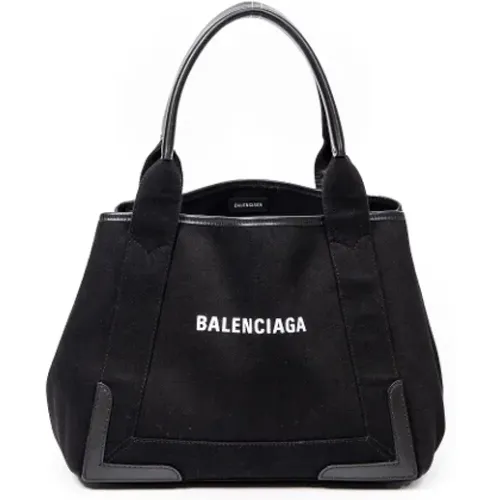 Pre-owned Tote Bags, female, , Size: ONE SIZE Pre-owned Canvas shoulder-bags - Balenciaga Vintage - Modalova